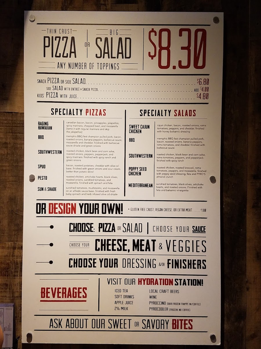 Menu Pyro's Fire Fresh Pizza-4