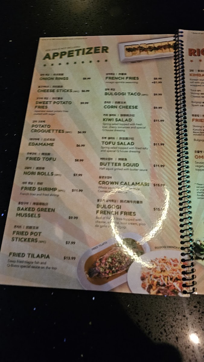 Menu Q Bistro-10