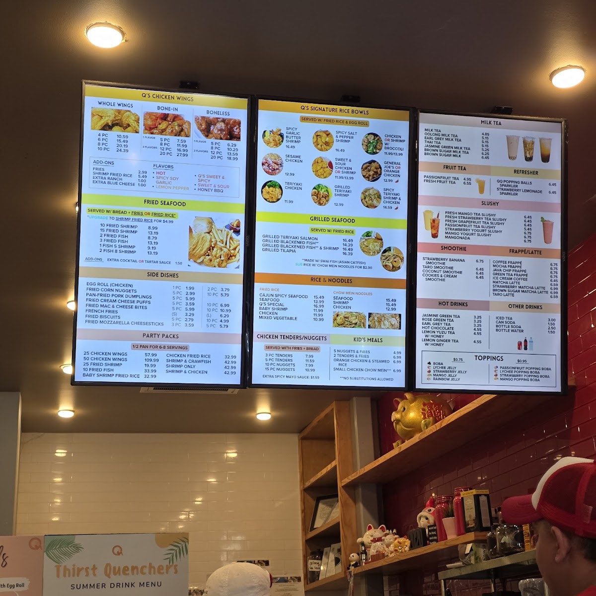Menu Q Wings, Seafood, & Boba-2