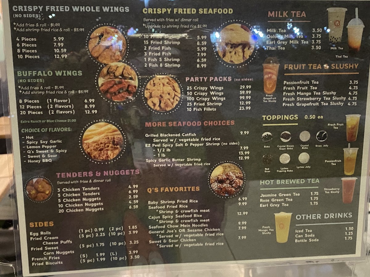 Menu Q Wings, Seafood, & Boba-4
