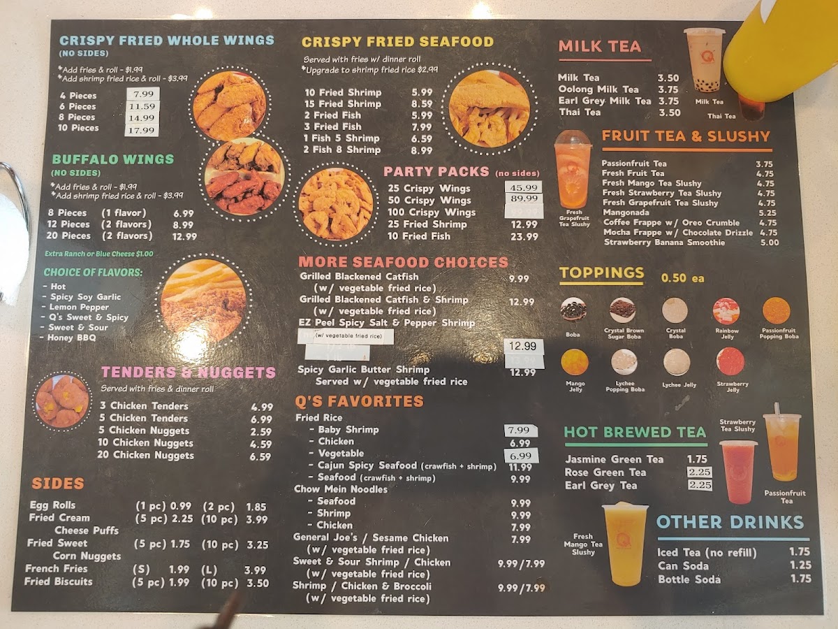 Menu Q Wings, Seafood, & Boba-6