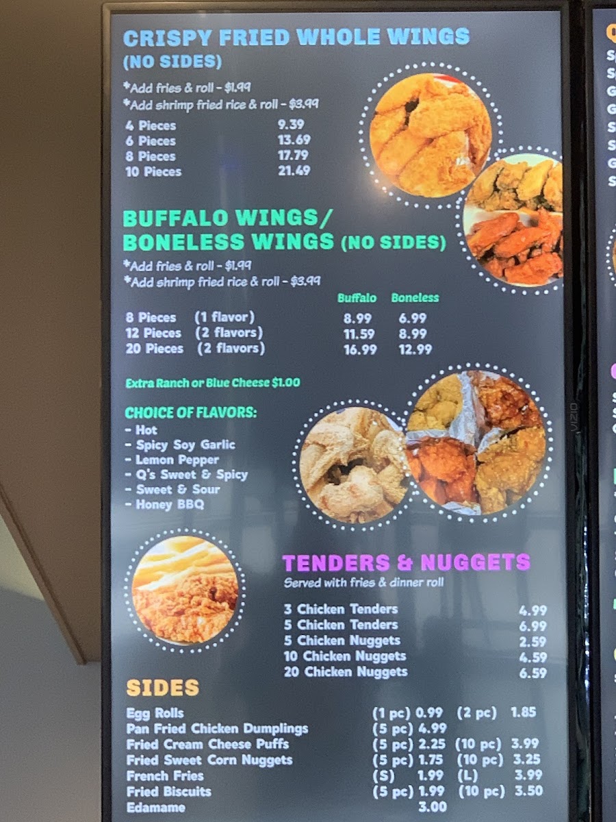Menu Q Wings, Seafood, & Boba-7