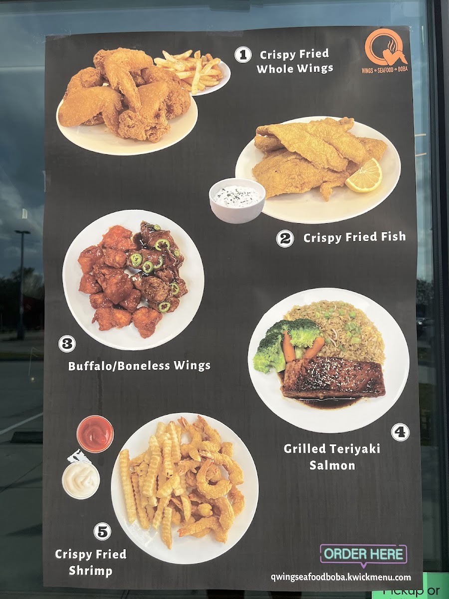 Menu Q Wings, Seafood, & Boba-9