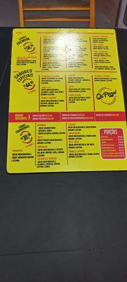 Menu Qê Pizza Delivery Fraga Maia-2