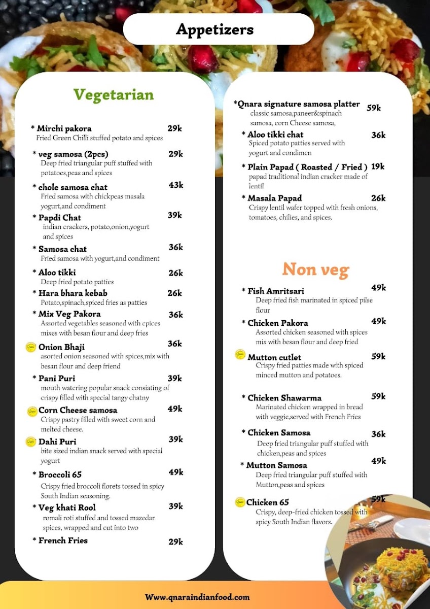 Menu Qnara Indian Food Restaurant-2