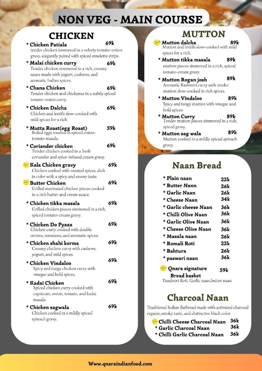 Menu Qnara Indian Food Restaurant-3