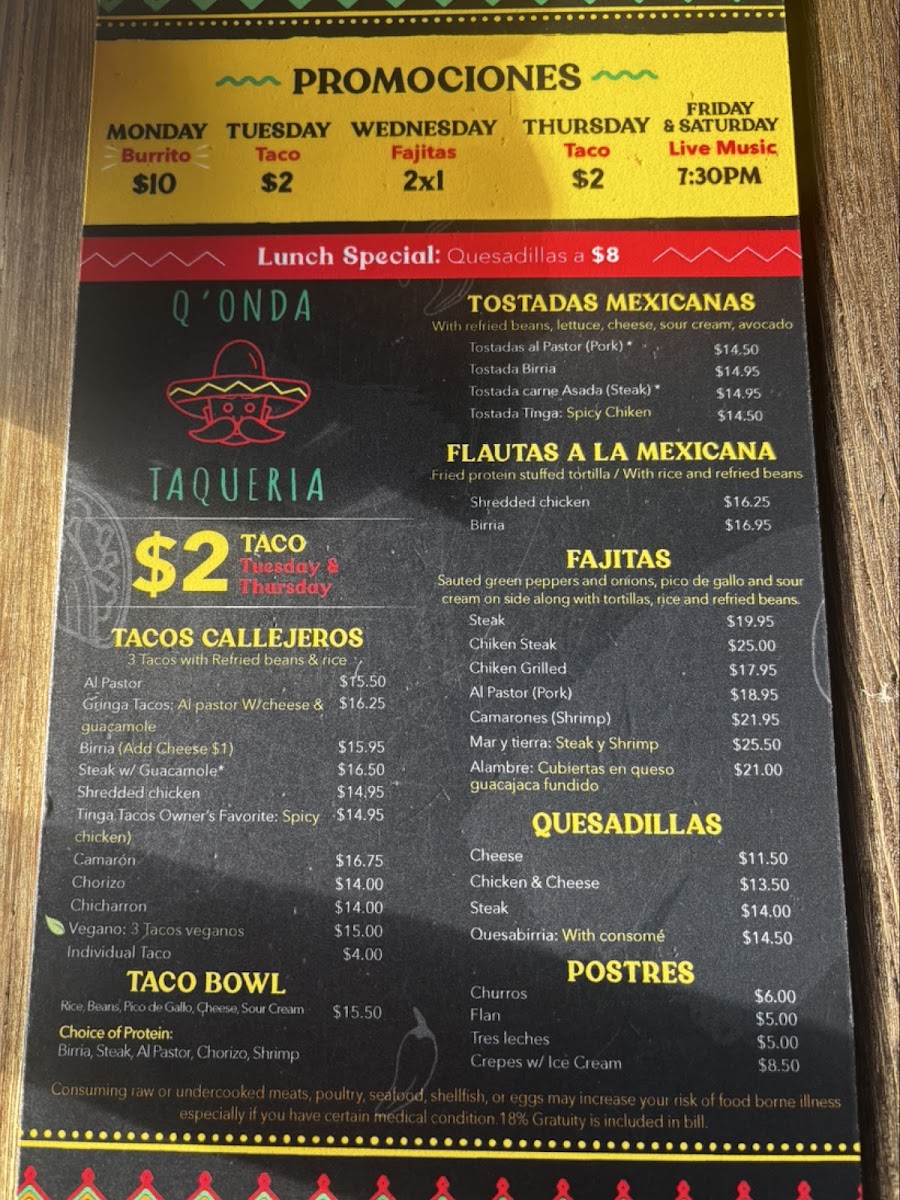 Menu Q'onda Taqueria-3