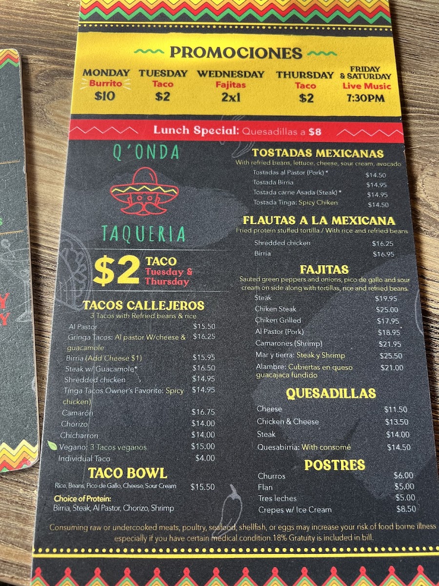 Menu Q'onda Taqueria-4