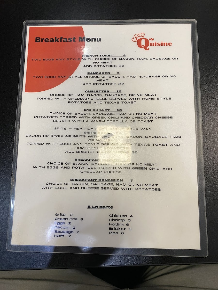 Menu Q’S Quisine-9