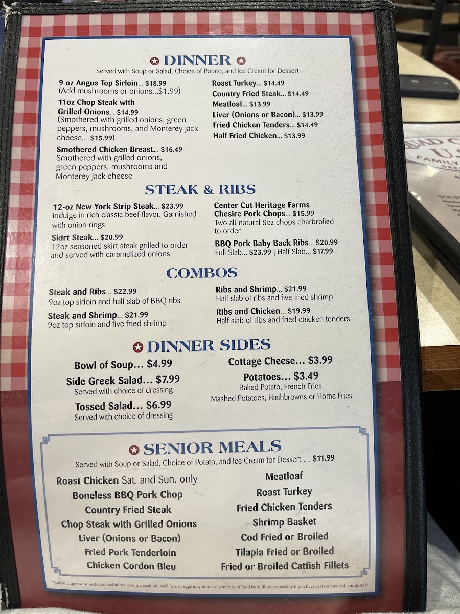 Menu Quad Cities U.s.a. Family Restaurant-5