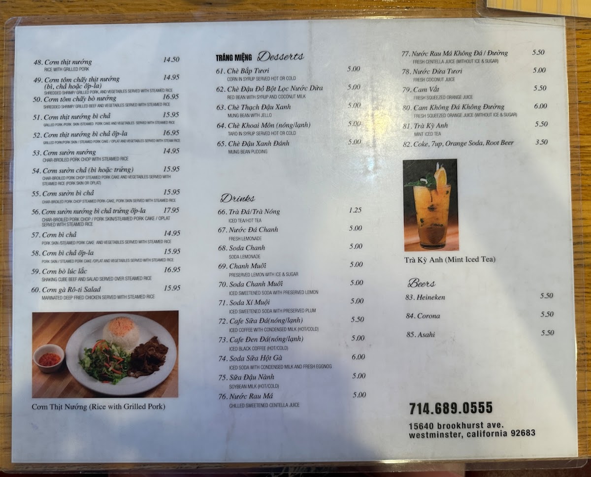 Menu Quán Hợp Restaurant-2