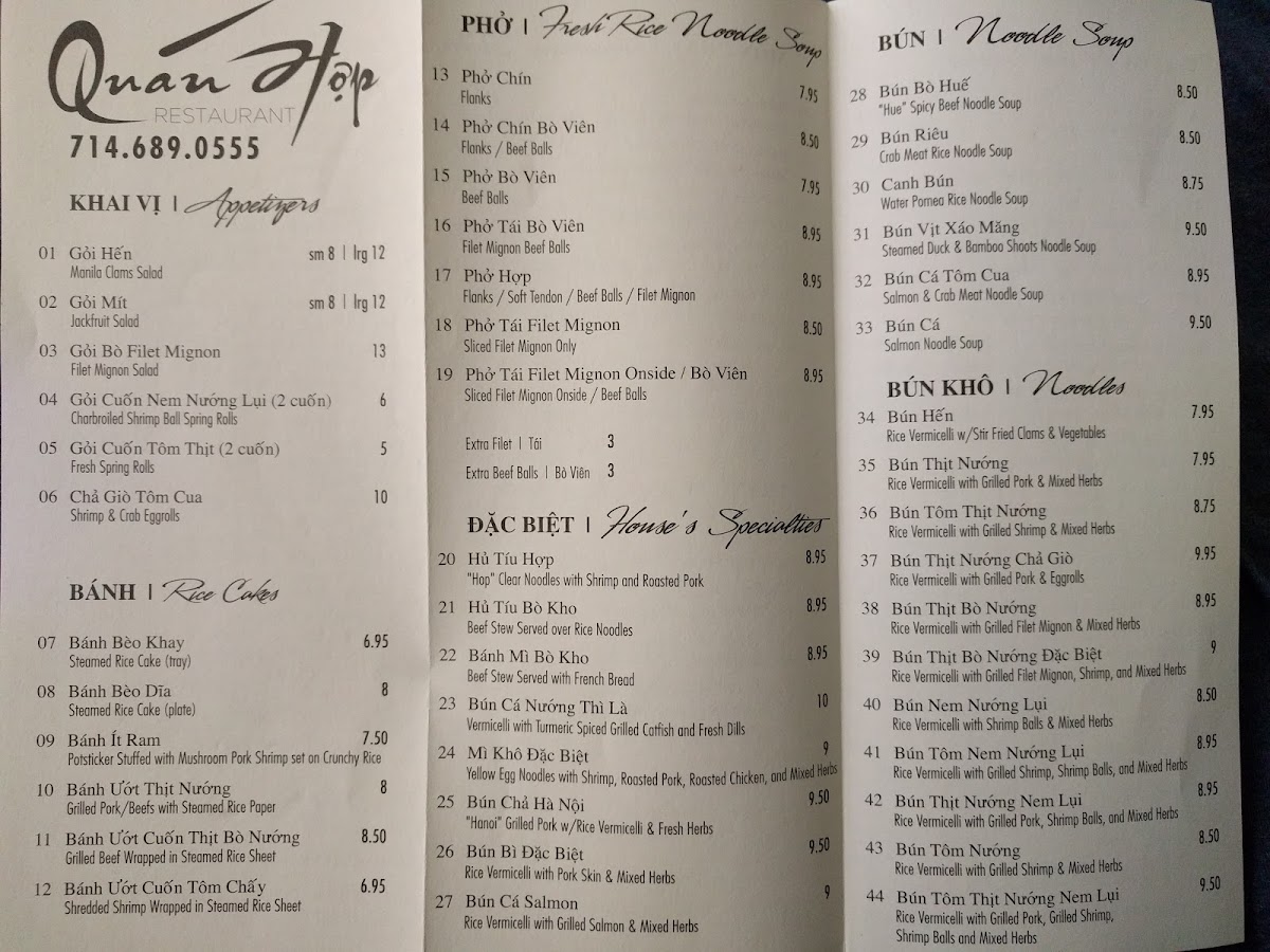 Menu Quán Hợp Restaurant-9