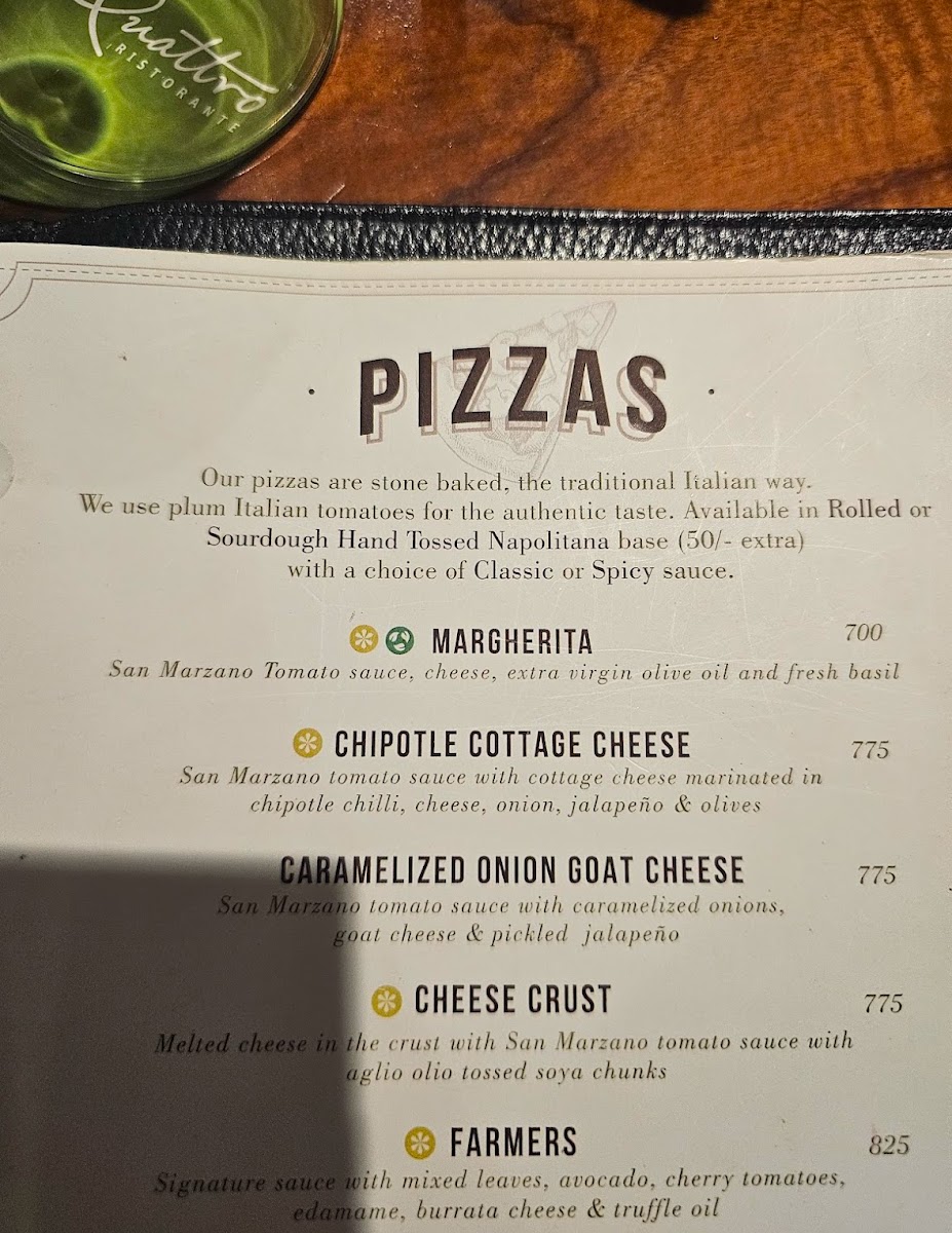 Menu Quattro Ristorante, Lower Parel-2