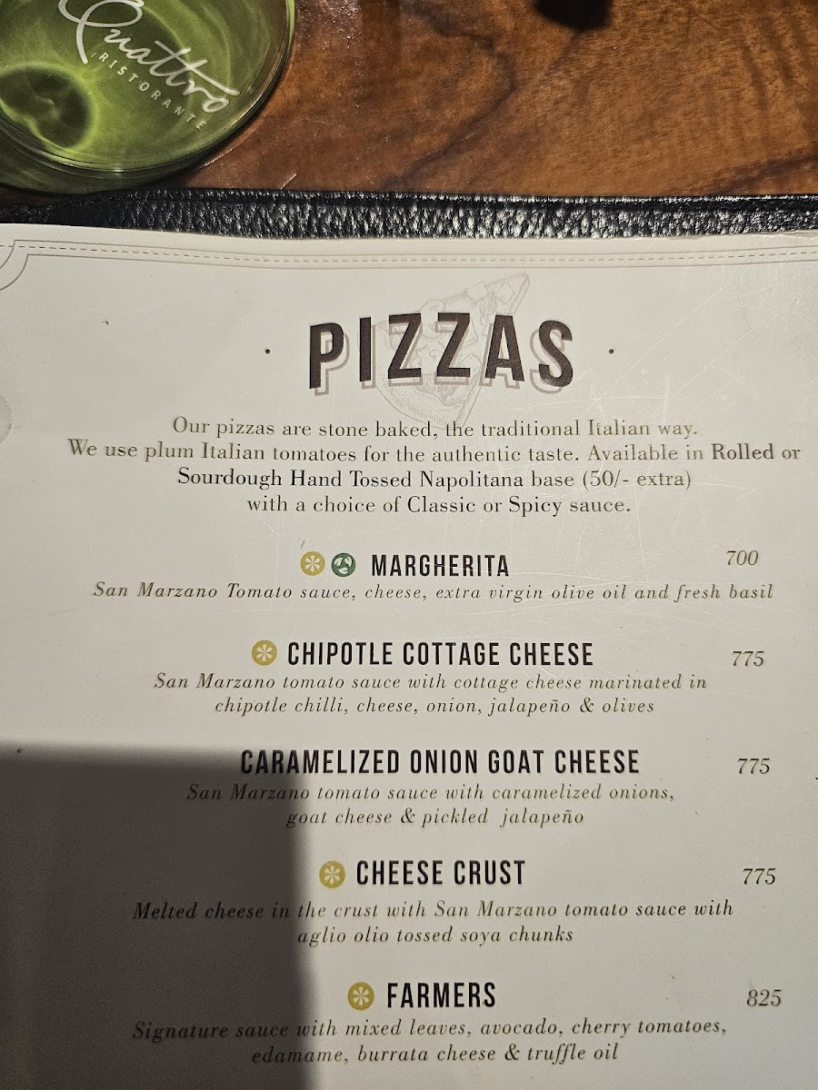 Menu Quattro Ristorante, Lower Parel-3