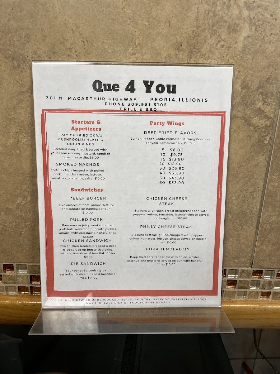 Menu Que For You-2