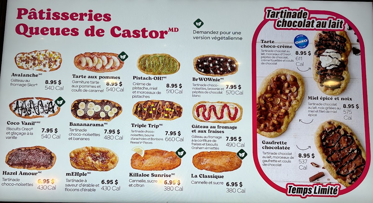 Menu Queues De Castor - Beavertails (Dix30)-2