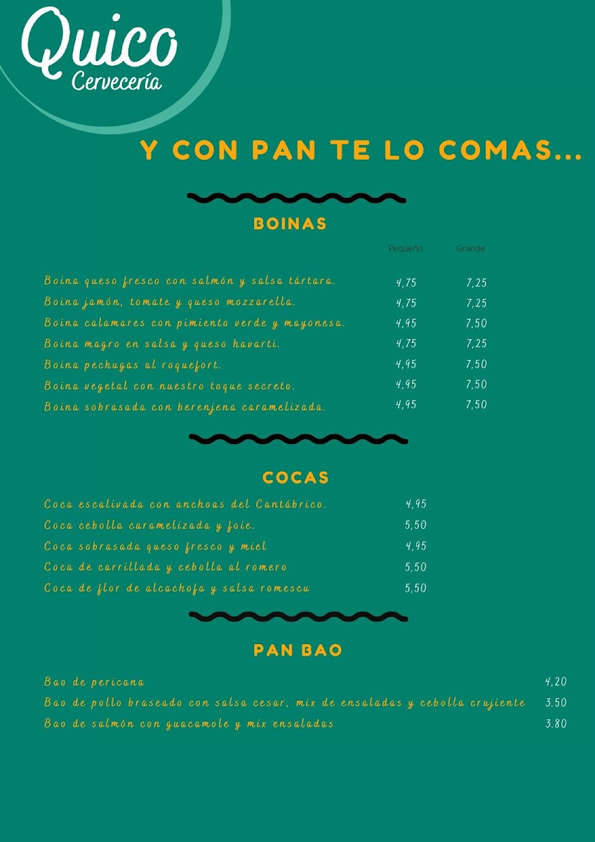 Menu Quico Cervecería-7