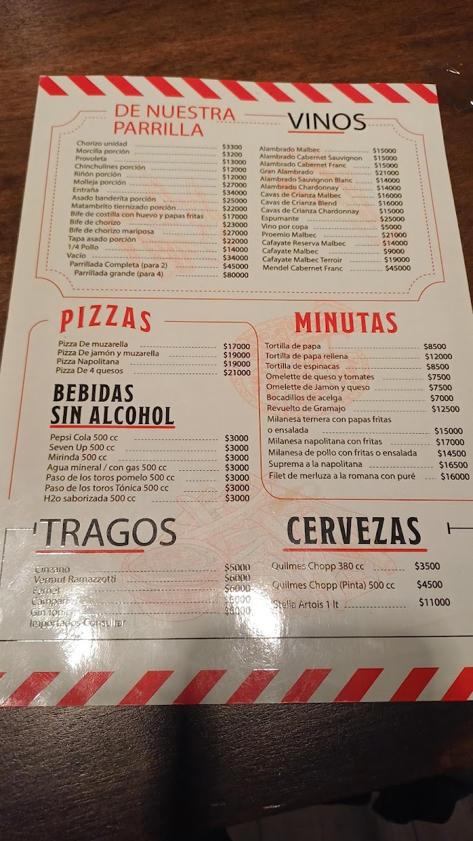 Menu Quilmes Restaurant-1