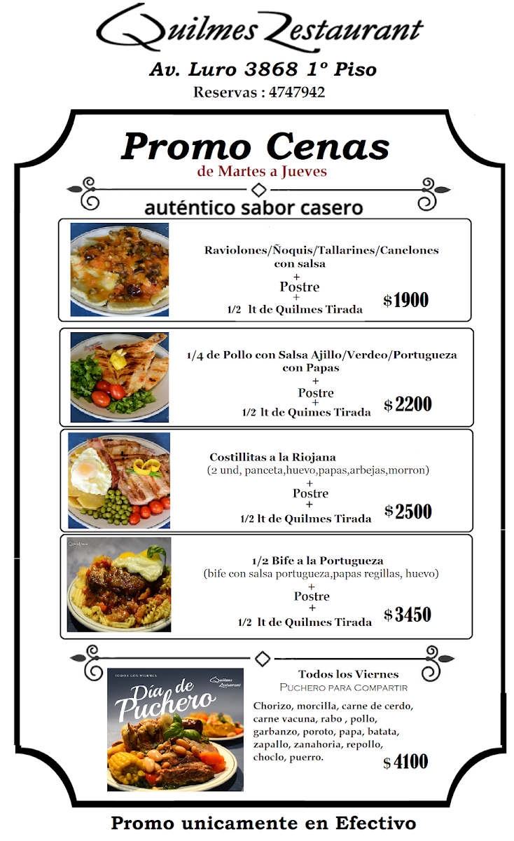 Menu Quilmes Restaurant-4
