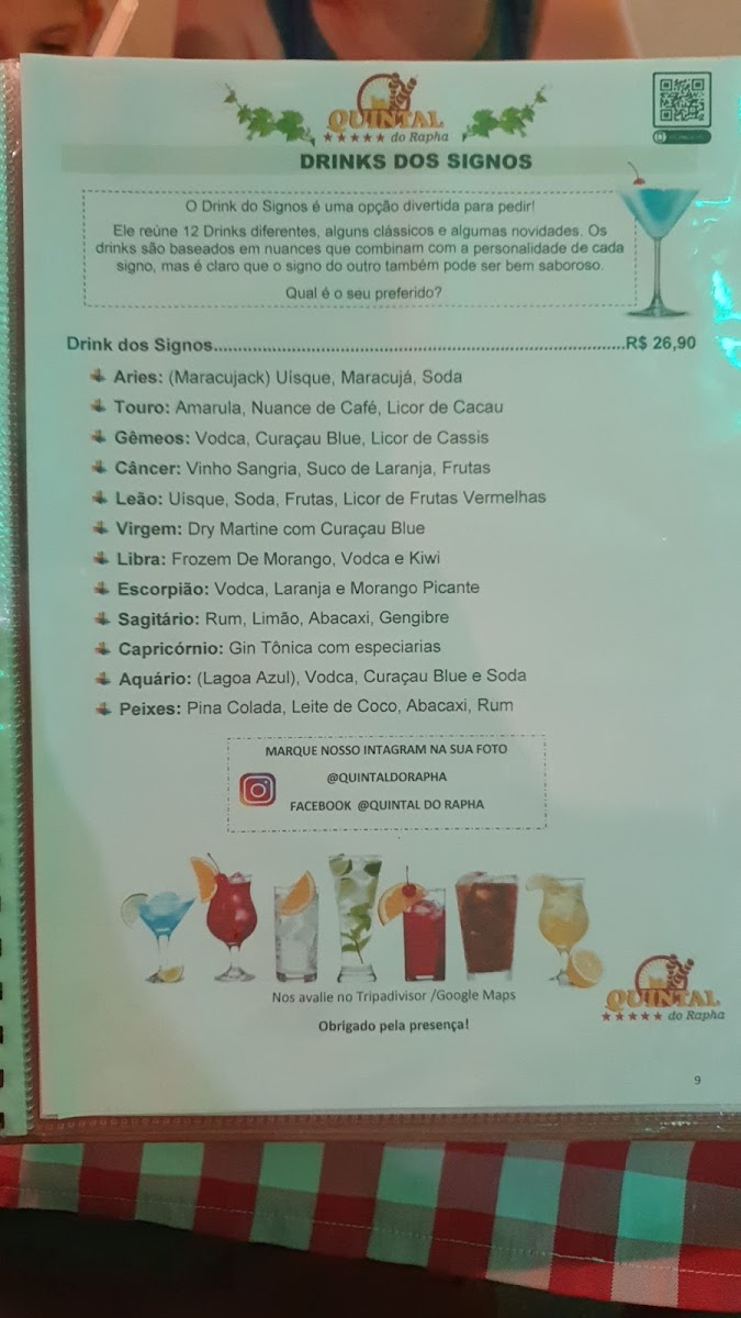 Menu Quintal Do Rapha-1