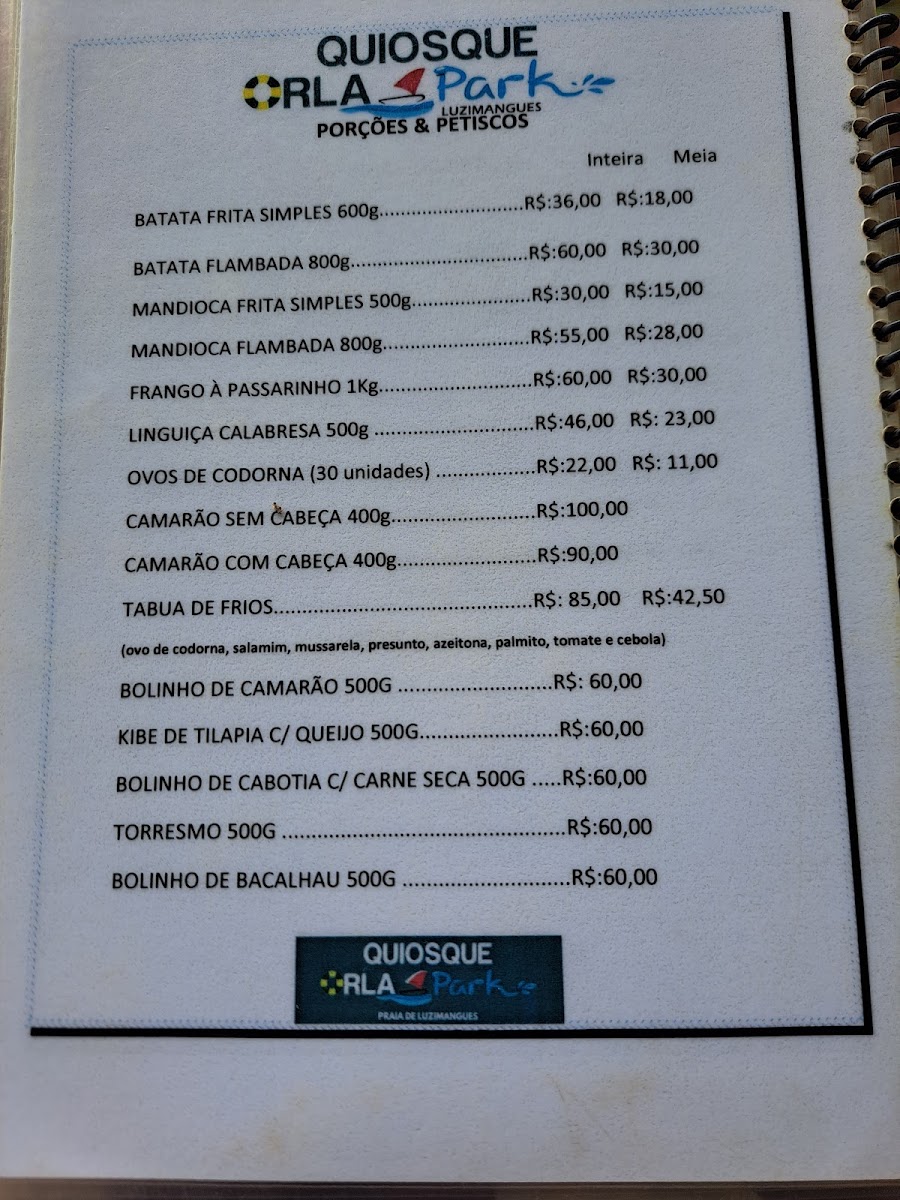 Menu Quiosque Orla Park - Luzimangues-10