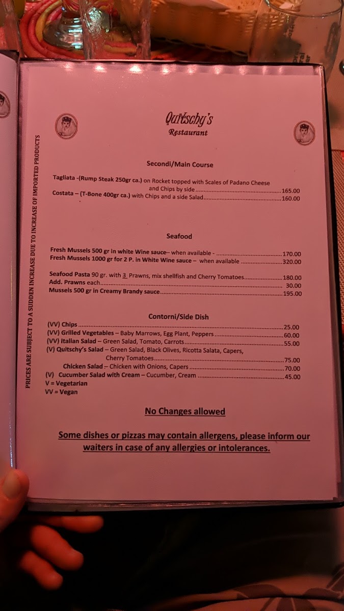 Menu Quitschy's Pizza Restaurant-1