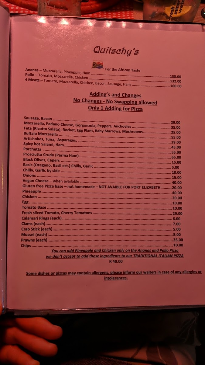Menu Quitschy's Pizza Restaurant-5