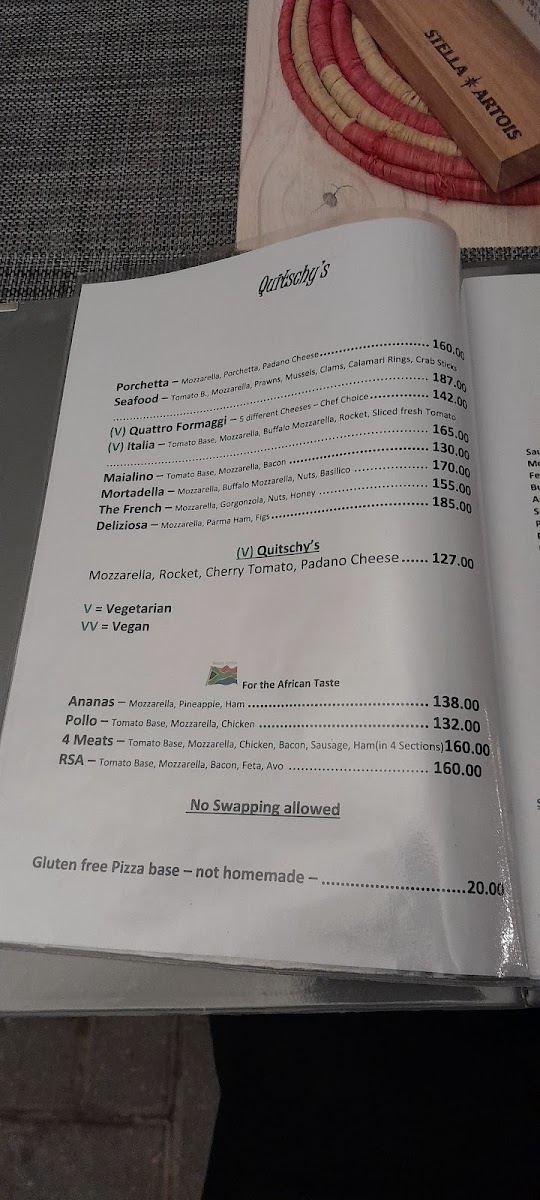 Menu Quitschy's Pizza Restaurant-8