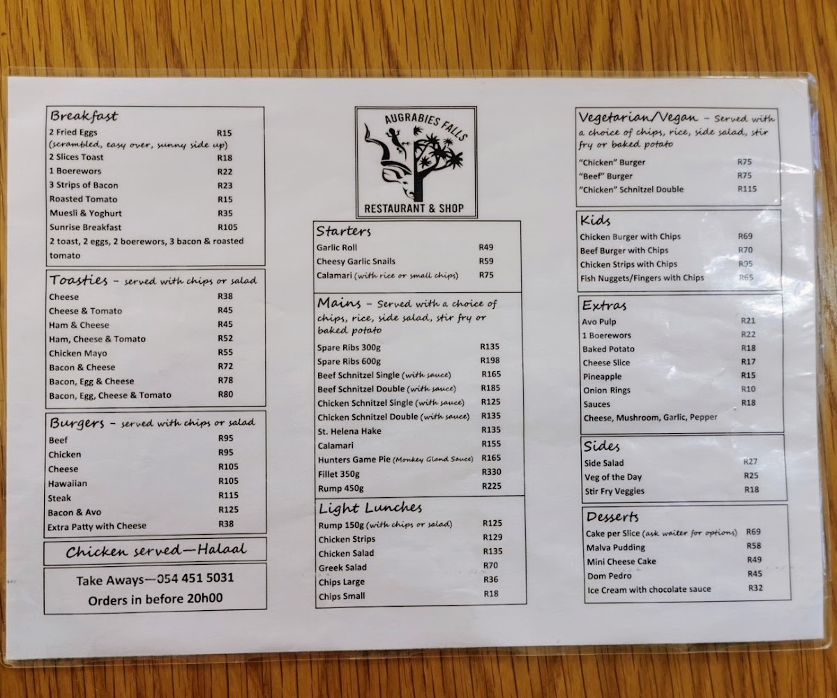 Menu Quivertree Restaurant-9