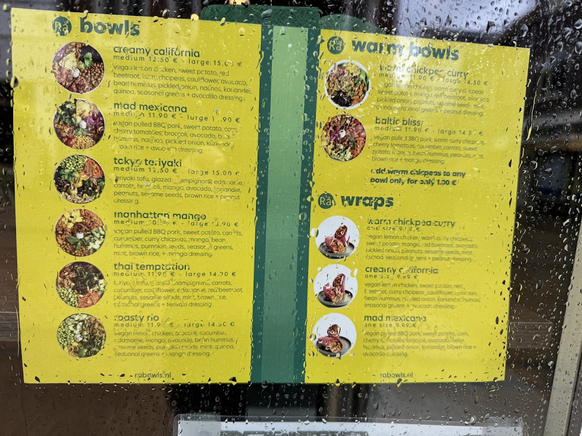 Menu Rå | Bowls & Juices & Wråps | Not Just For Vegans????-1