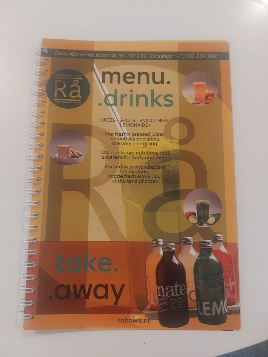 Menu Rå | Bowls & Juices & Wråps | Not Just For Vegans????-9