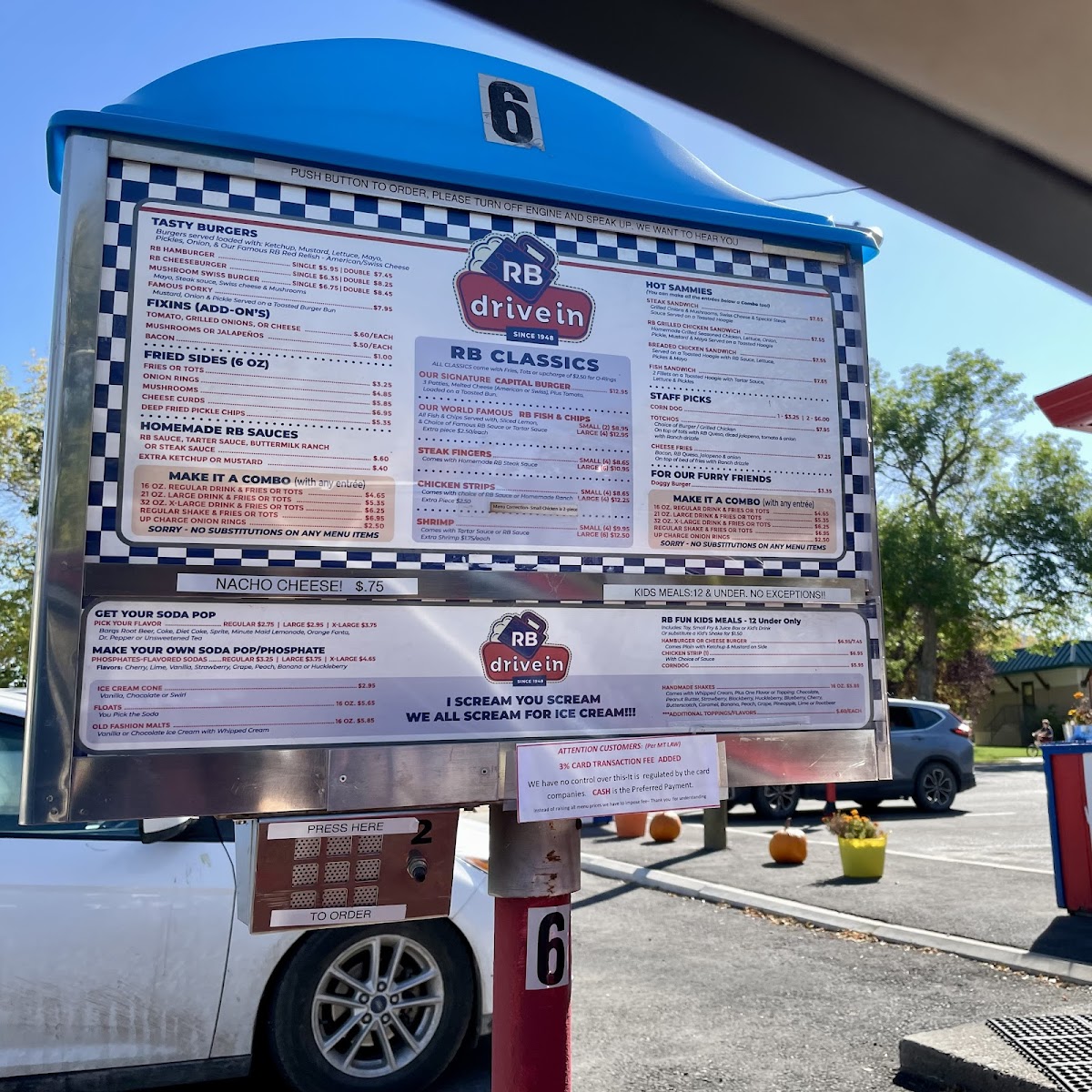 Menu R-B Drive-In-1