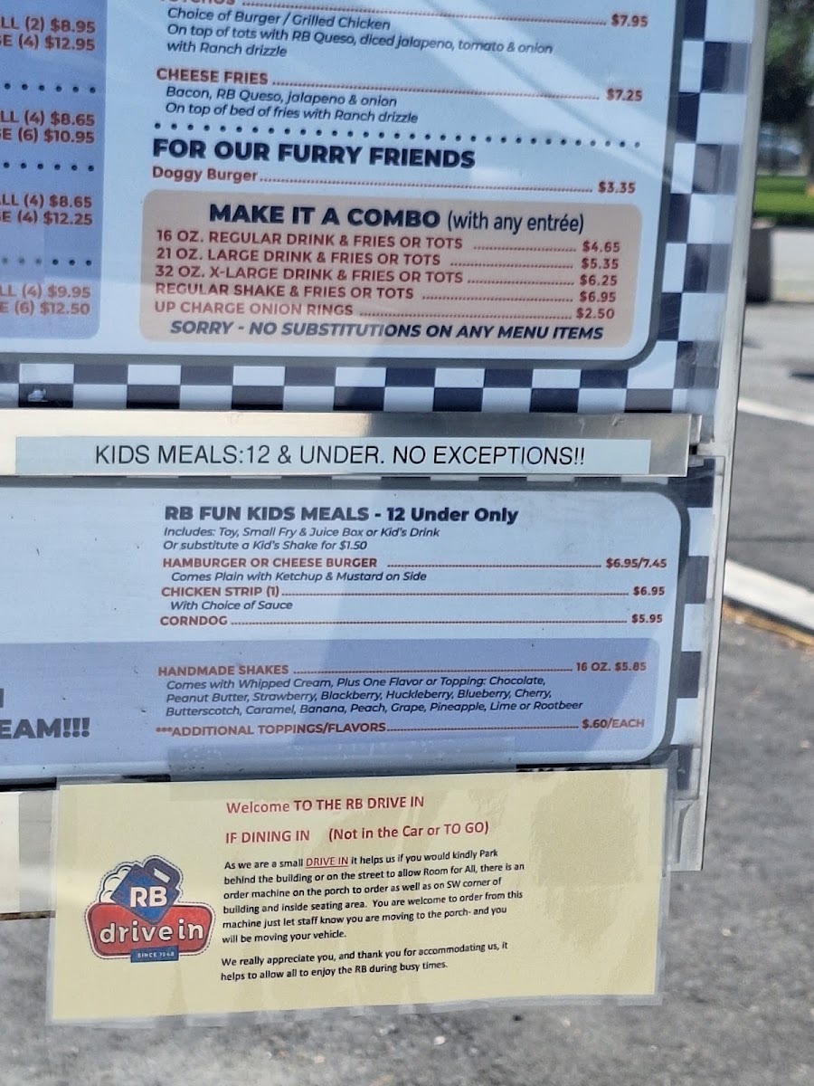 Menu R-B Drive-In-7
