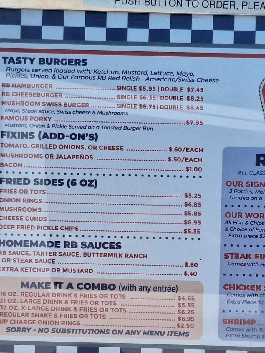 Menu R-B Drive-In-9