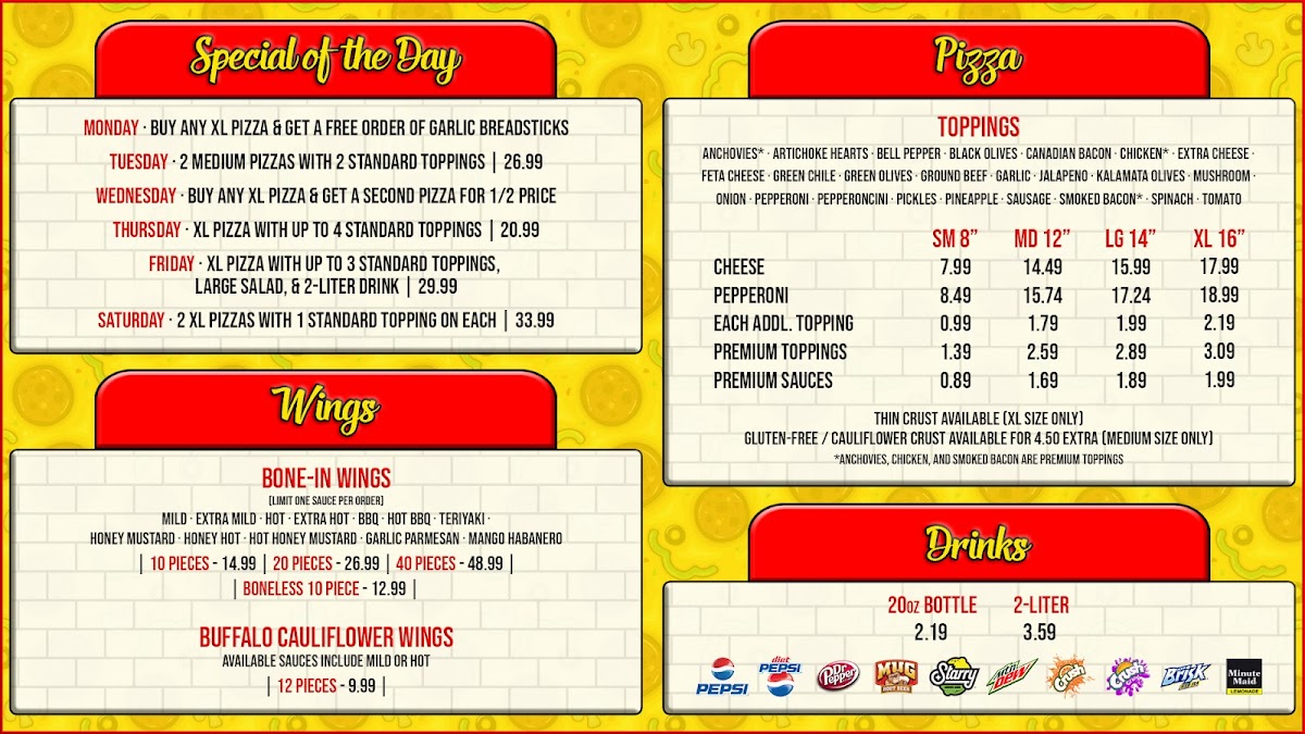 Menu R & R Pizza Express - Cottonwood-2
