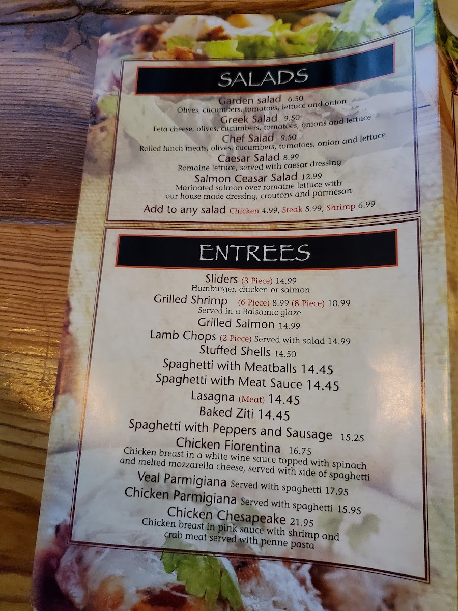 Menu Racers' Restaurant-7