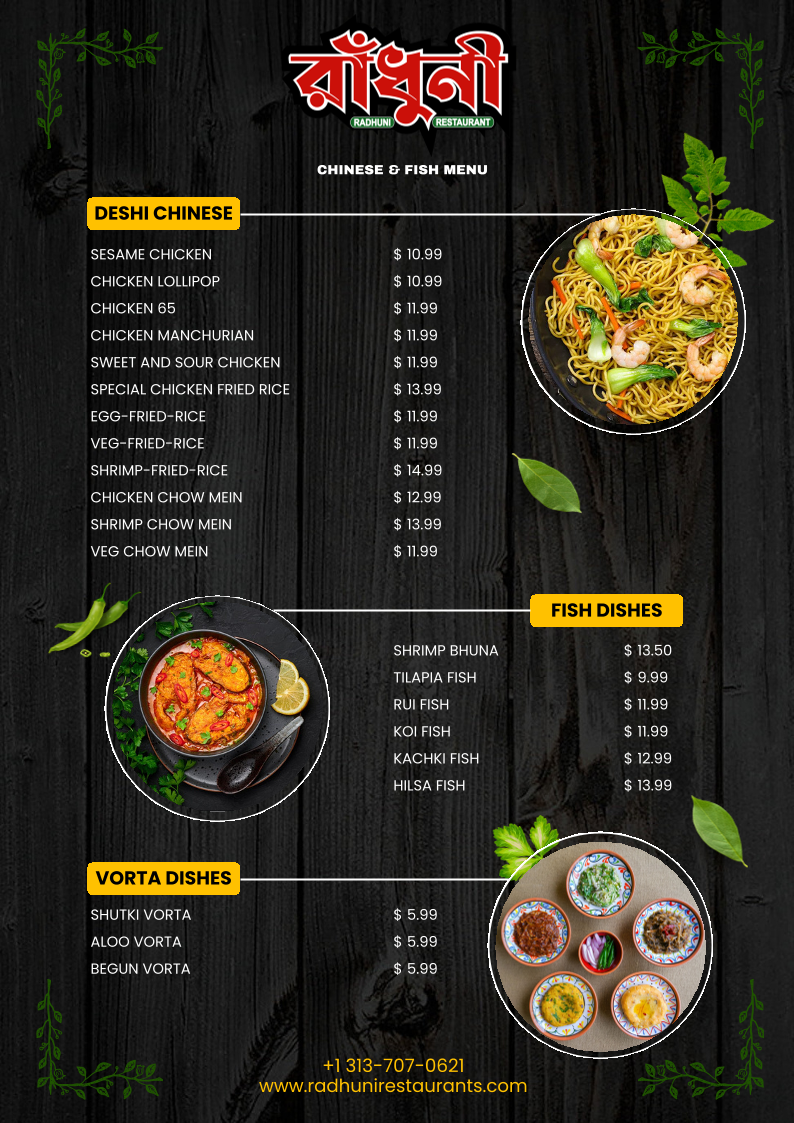 Menu Radhuni Restaurant-1
