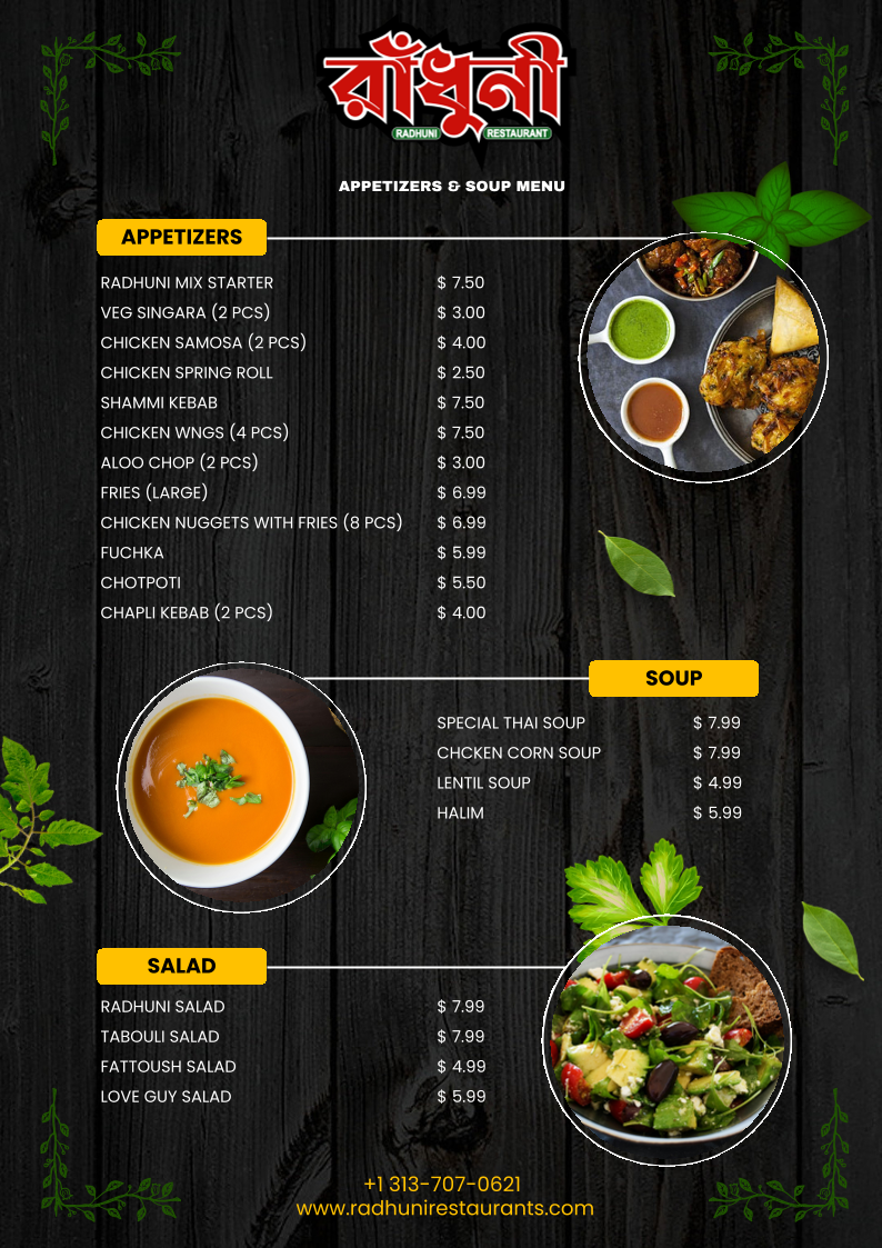 Menu Radhuni Restaurant-2