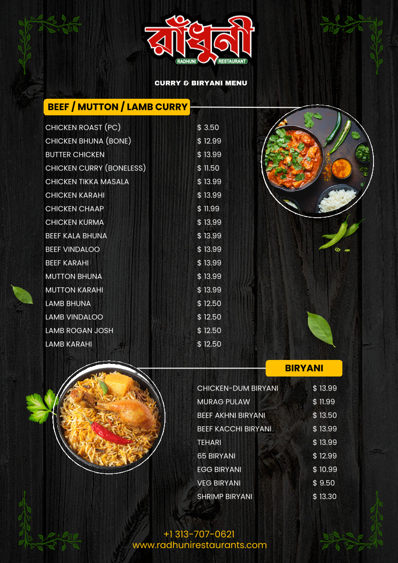 Menu Radhuni Restaurant-4