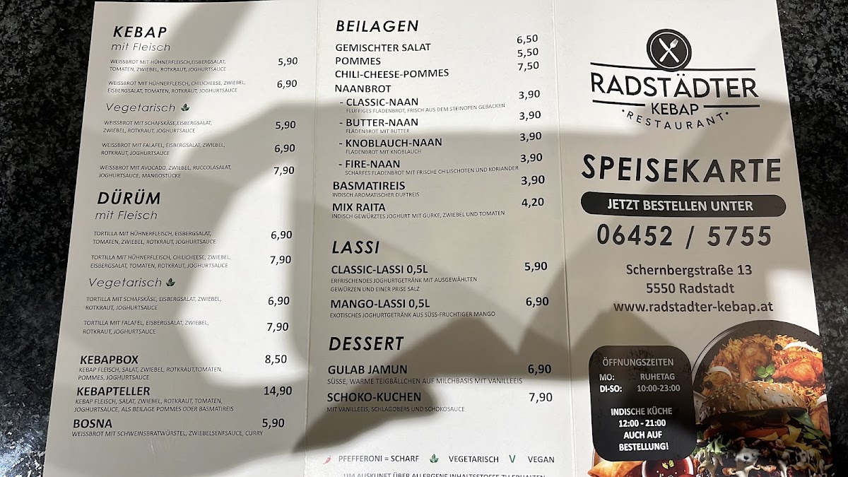 Menu Radstädter Kebap Restaurant-1
