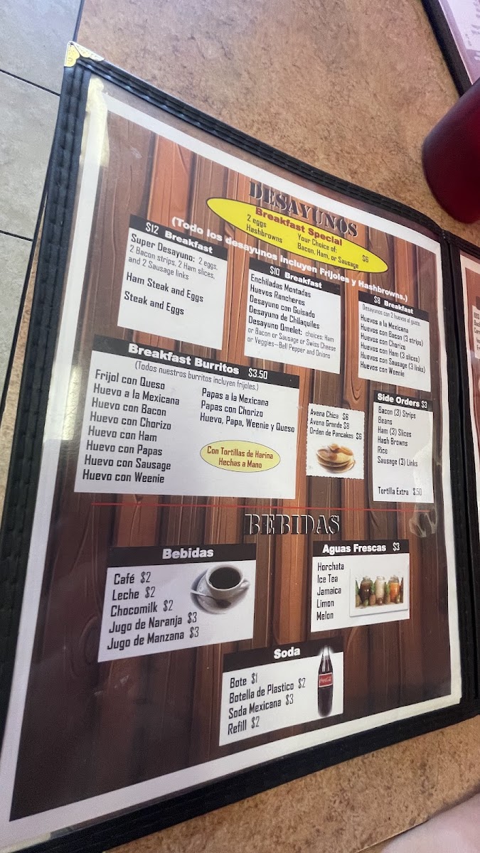 Menu Rafa's Burritos Horizon-5