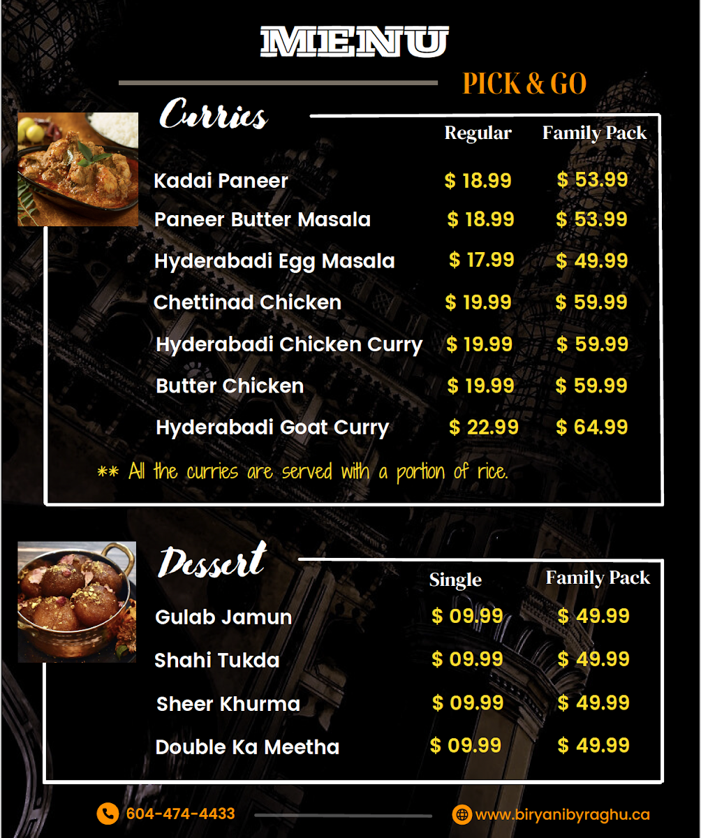 Menu Raghu's Biryani Drive-2