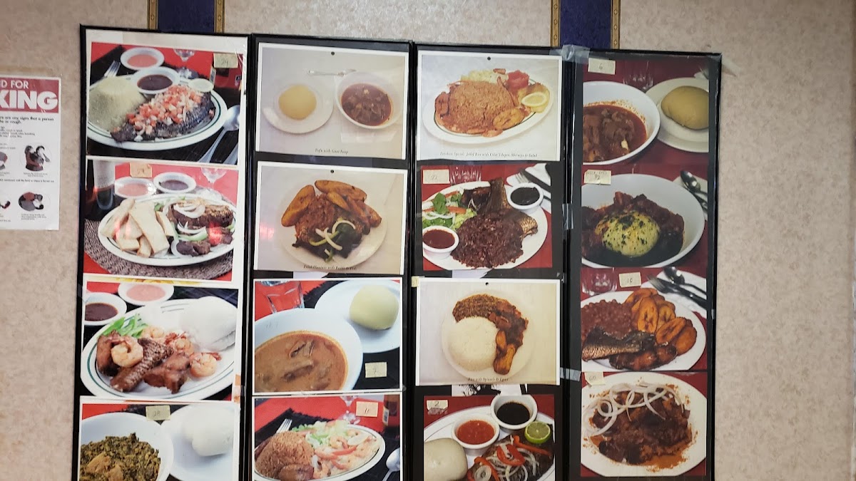 Menu Rainbow African Restaurant -West African Cuisine-7