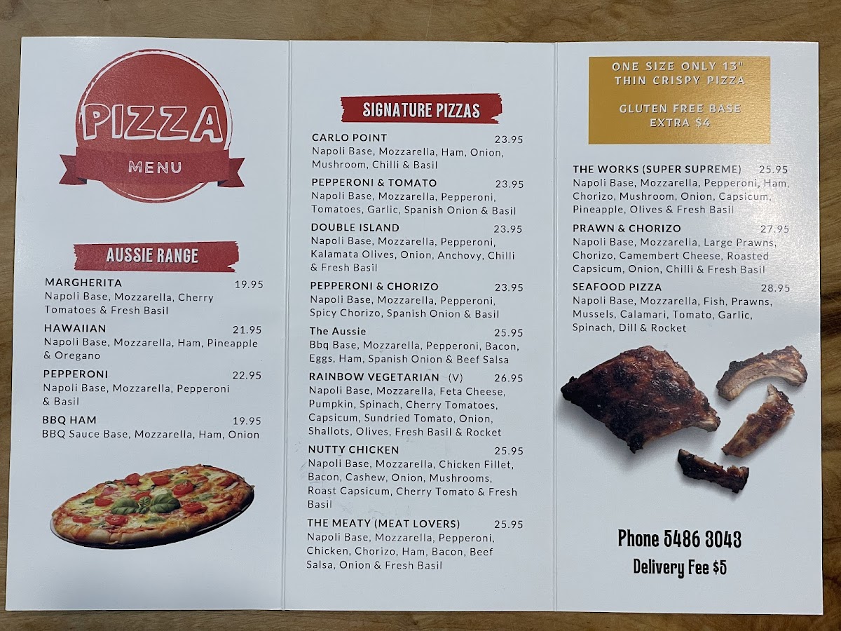 Menu Rainbow Beach Pizza-2