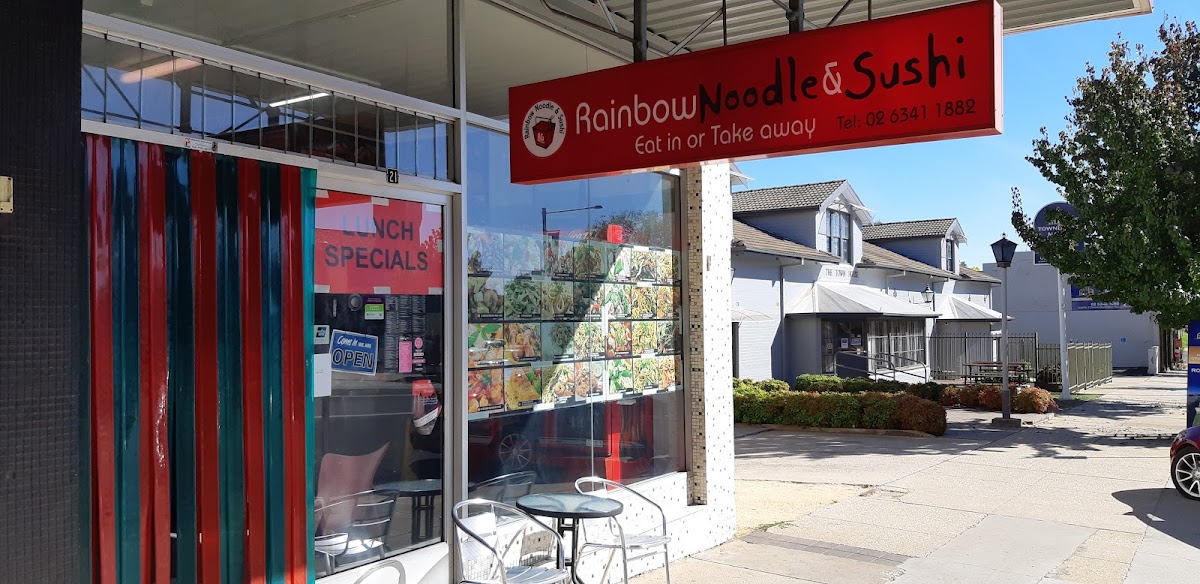 Rainbow Noodles And Sushi
