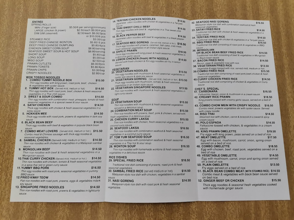 Menu Rainbow Noodles And Sushi-1