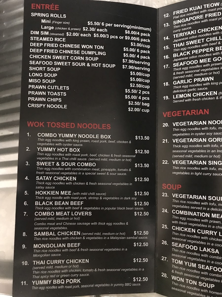 Menu Rainbow Noodles And Sushi-6