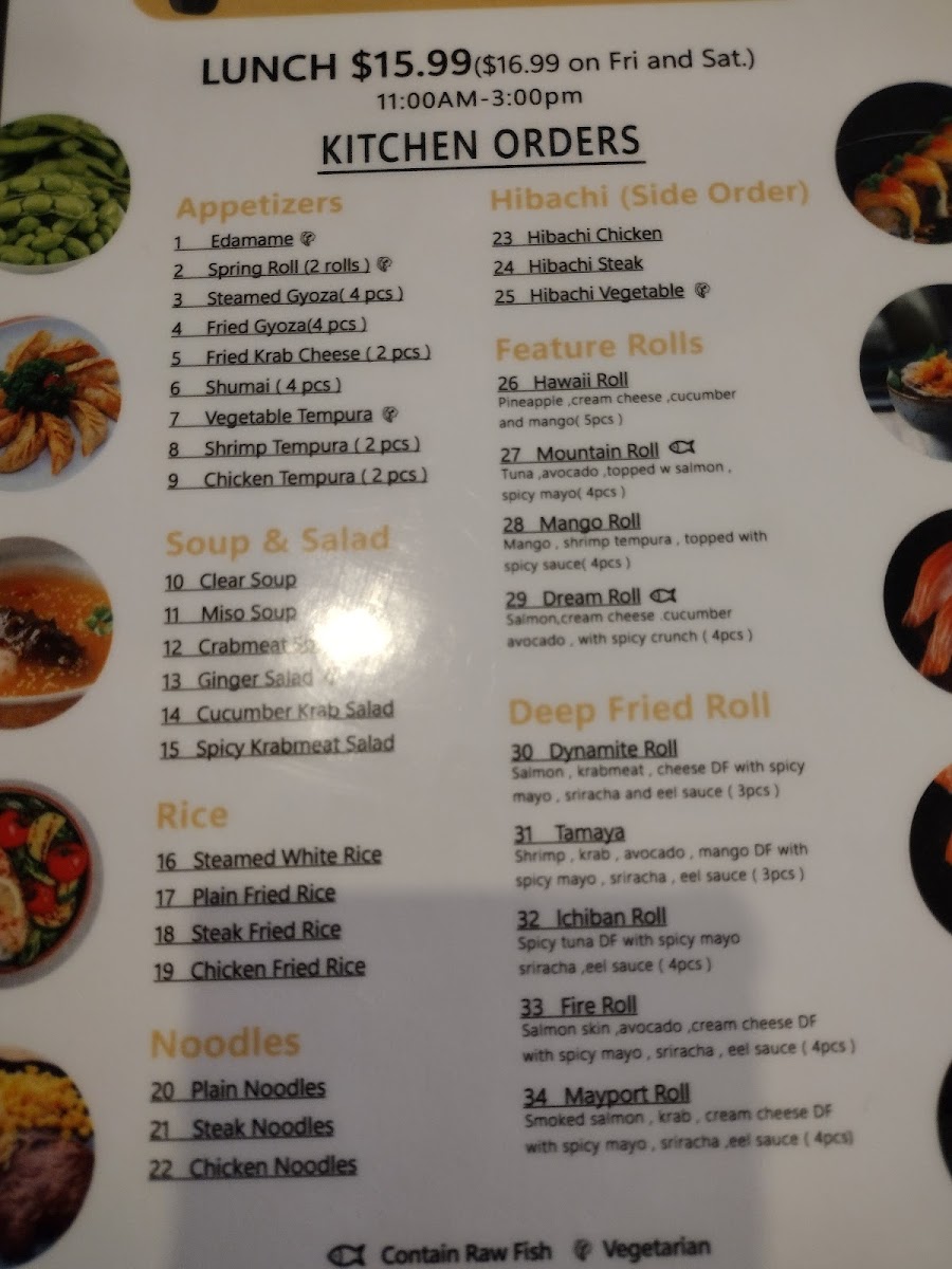 Menu Rainbow Sushi Japanese Restaurant - All You Can Eat-4