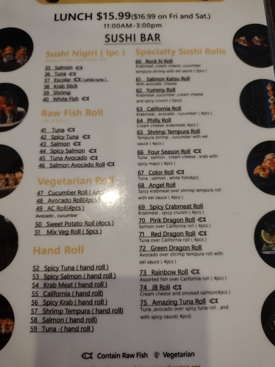 Menu Rainbow Sushi Japanese Restaurant - All You Can Eat-6