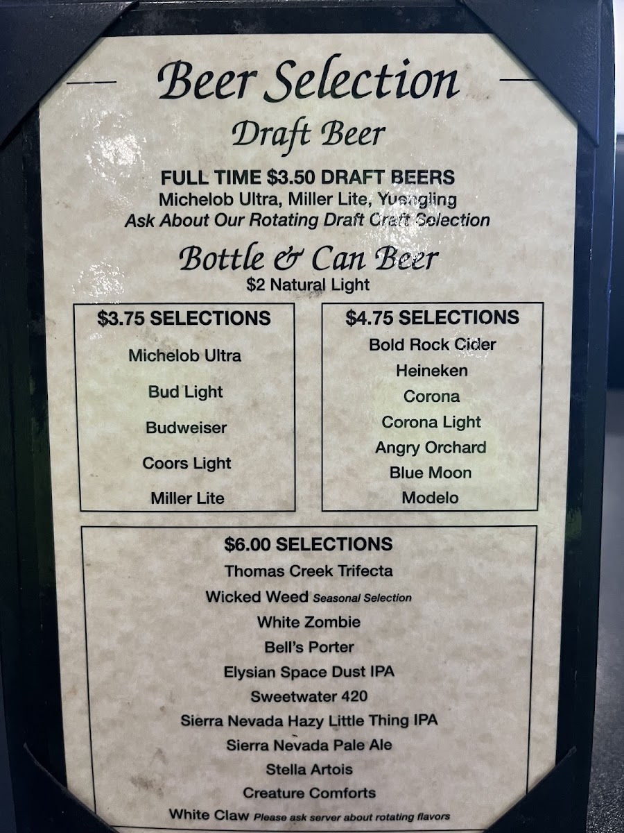 Menu Raines On Exchange Bar And Grill, Llc-7